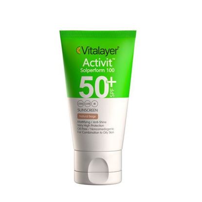 تصویر کرم ضد آفتاب پوست چرب بژ طبیعی اکتی ویت ویتالیر SPF50